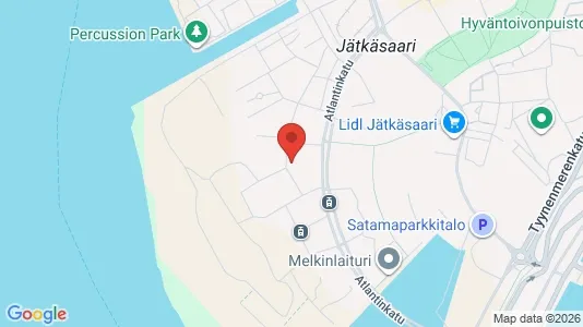 Rooms for rent i Helsinki Eteläinen - kort over placeringen