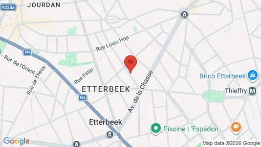Apartments for rent i Brussels Etterbeek - kort over placeringen