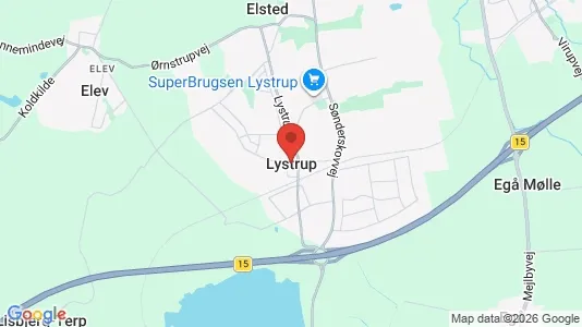 Apartments for rent in Lystrup - Photo from Google Street View