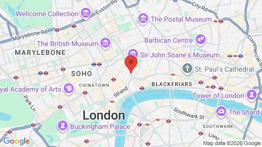Apartments for rent i London WC2B - kort over placeringen
