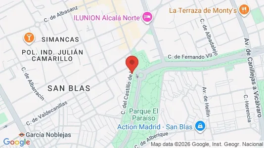 Rooms for rent i Madrid San Blas - kort over placeringen