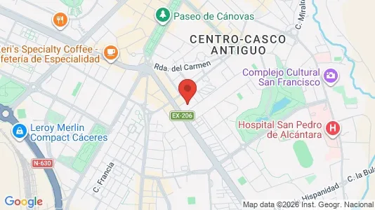 Apartments for rent in Cáceres - Photo from Google Street View