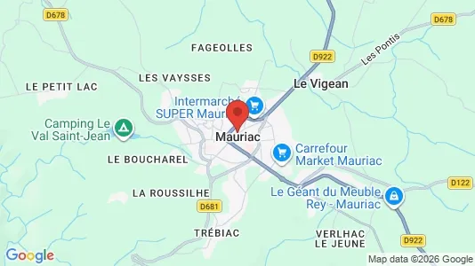 Apartments for rent in Mauriac - Photo from Google Street View