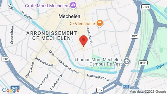 Apartments for rent i Mechelen - kort over placeringen