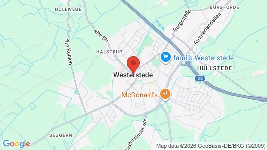 Apartments for rent i Ammerland - kort over placeringen