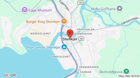 Houses for rent i Steinkjer - kort over placeringen