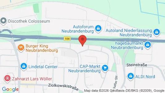 Apartments for rent i Mecklenburgische Seenplatte - kort over placeringen
