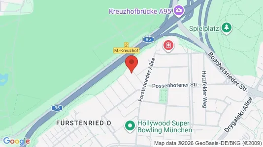 Apartments for rent i Munich Thalkirchen-Obersendling-Forstenried-Fürstenried-Solln - kort over placeringen