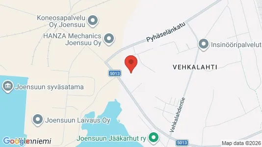 Apartments for rent i Joensuu - kort over placeringen