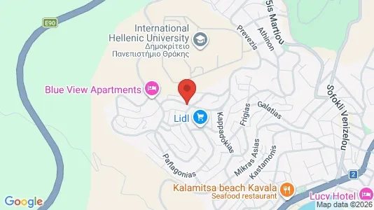 Apartments for rent i Kavala - kort over placeringen