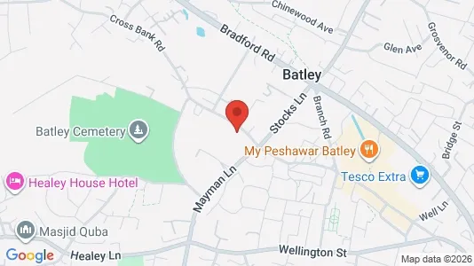 Apartments for rent i Batley - West Yorkshire - kort over placeringen