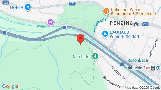 Apartments for rent i Vienna Hietzing - kort over placeringen