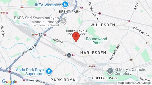 Rooms for rent in London NW10 - Photo from Google Street View