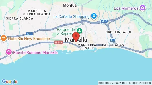 Apartments for rent i Marbella - kort over placeringen