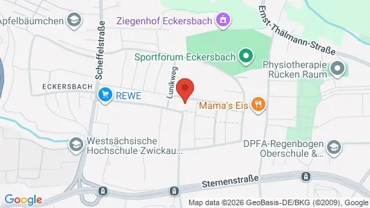 Apartments for rent i Zwickau - kort over placeringen