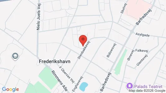 Apartments for rent i Frederikshavn - kort over placeringen