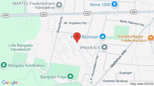 Apartments for rent i Frederikshavn - kort over placeringen