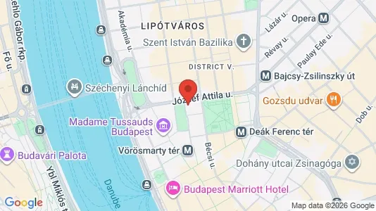 Apartments for rent i Budapest Belváros-Lipótváros - kort over placeringen