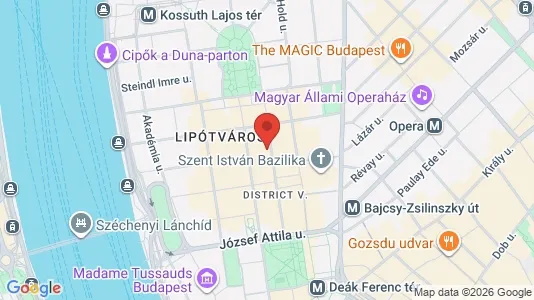 Apartments for rent i Budapest Belváros-Lipótváros - kort over placeringen