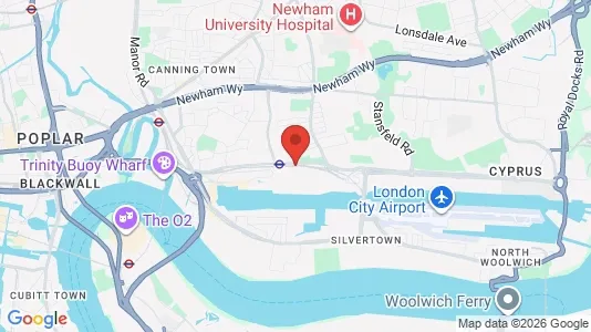 Apartments for rent i London E16 - kort over placeringen