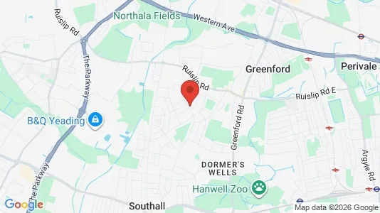 Rooms for rent in Southall - Middlesex - Photo from Google Street View