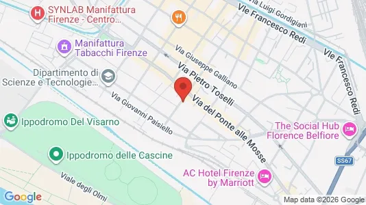 Apartments for rent i Florence - kort over placeringen