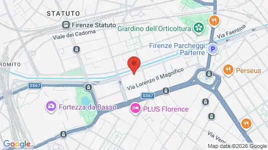 Apartments for rent i Florence - kort over placeringen