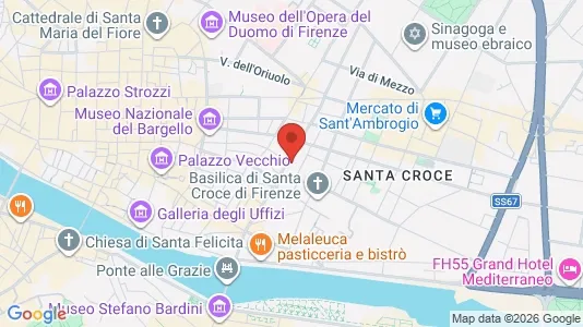 Apartments for rent i Florence - kort over placeringen