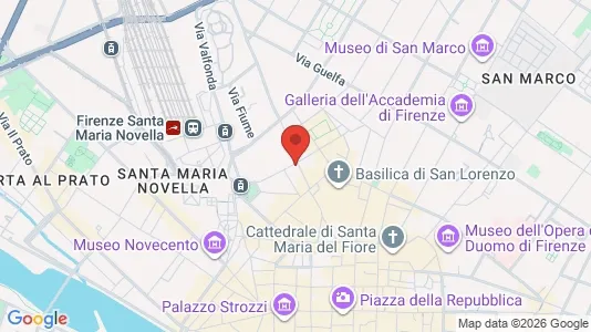 Apartments for rent i Florence - kort over placeringen