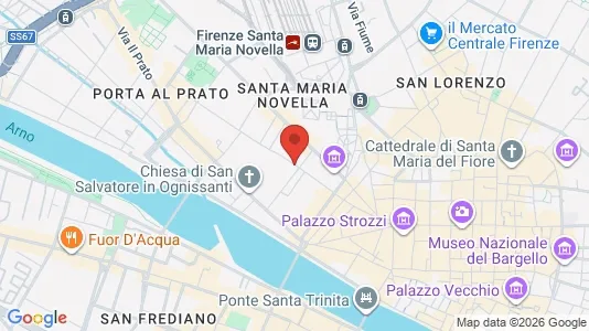 Apartments for rent i Florence - kort over placeringen