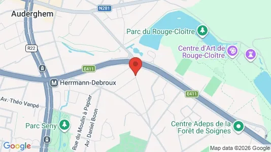 Apartments for rent i Brussels Oudergem - kort over placeringen