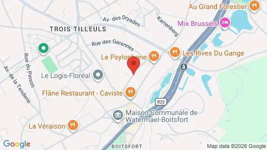Apartments for rent i Brussels Watermaal-Bosvoorde - kort over placeringen
