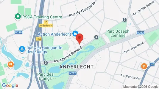 Apartments for rent i Brussels Anderlecht - kort over placeringen