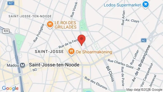 Apartments for rent i Brussels Sint-Joost-ten-Node - kort over placeringen