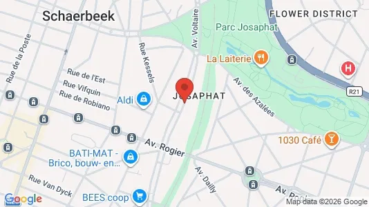 Apartments for rent i Brussels Schaarbeek - kort over placeringen