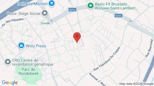 Apartments for rent i Brussels Sint-Lambrechts-Woluwe - kort over placeringen