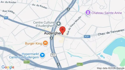 Apartments for rent i Brussels Oudergem - kort over placeringen
