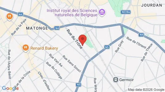 Apartments for rent i Brussels Elsene - kort over placeringen
