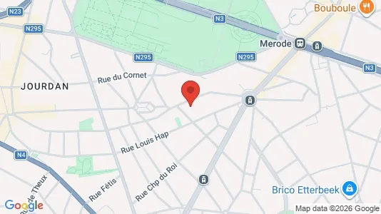 Apartments for rent i Brussels Etterbeek - kort over placeringen