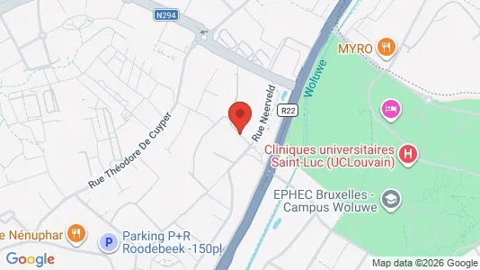 Apartments for rent i Brussels Sint-Lambrechts-Woluwe - kort over placeringen