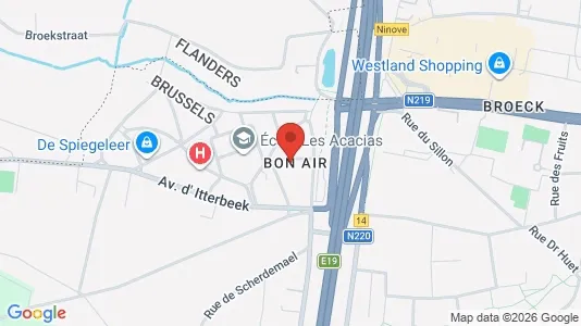 Apartments for rent i Brussels Anderlecht - kort over placeringen