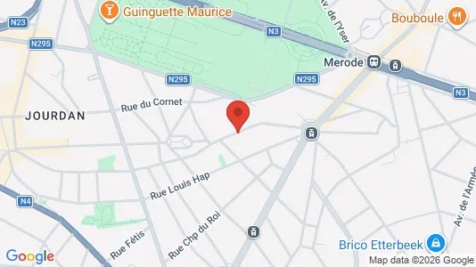 Apartments for rent i Brussels Etterbeek - kort over placeringen
