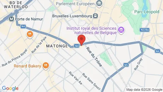 Apartments for rent i Brussels Elsene - kort over placeringen