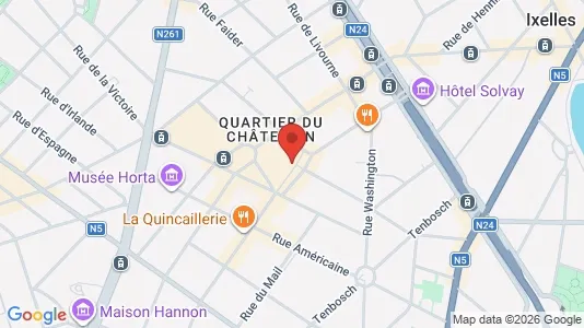 Apartments for rent i Brussels Elsene - kort over placeringen