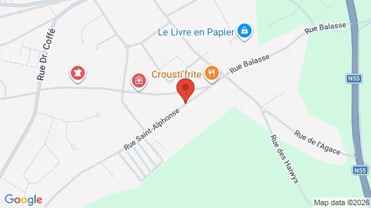 Apartments for rent i La Louvière - kort over placeringen