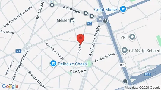 Apartments for rent i Brussels Schaarbeek - kort over placeringen