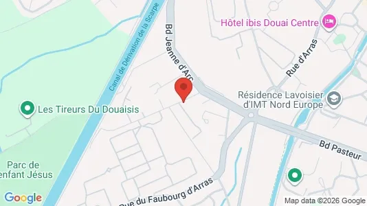 Apartments for rent i Douai - kort over placeringen