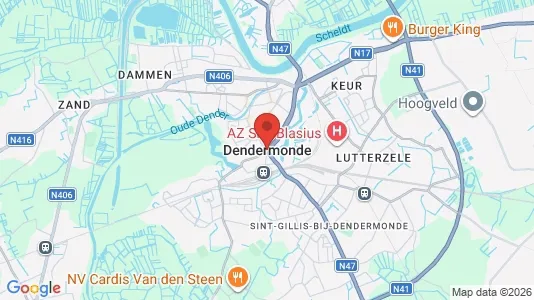 Apartments for rent i Dendermonde - kort over placeringen