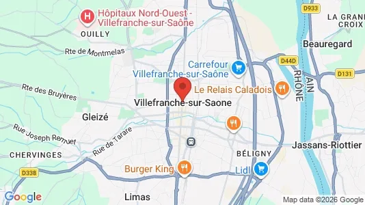 Houses for rent i Villefranche-sur-Saône - kort over placeringen