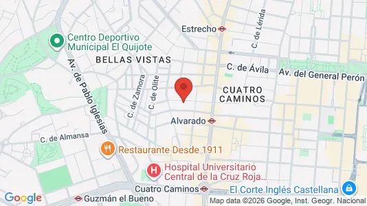 Apartments for rent i Madrid Tetuán - kort over placeringen